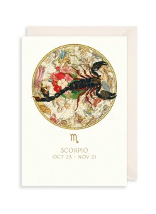 Поздравителна картичка за рожден ден "Скорпион"